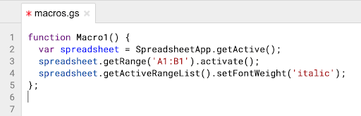 editing cell references in script editor without creating a new macro