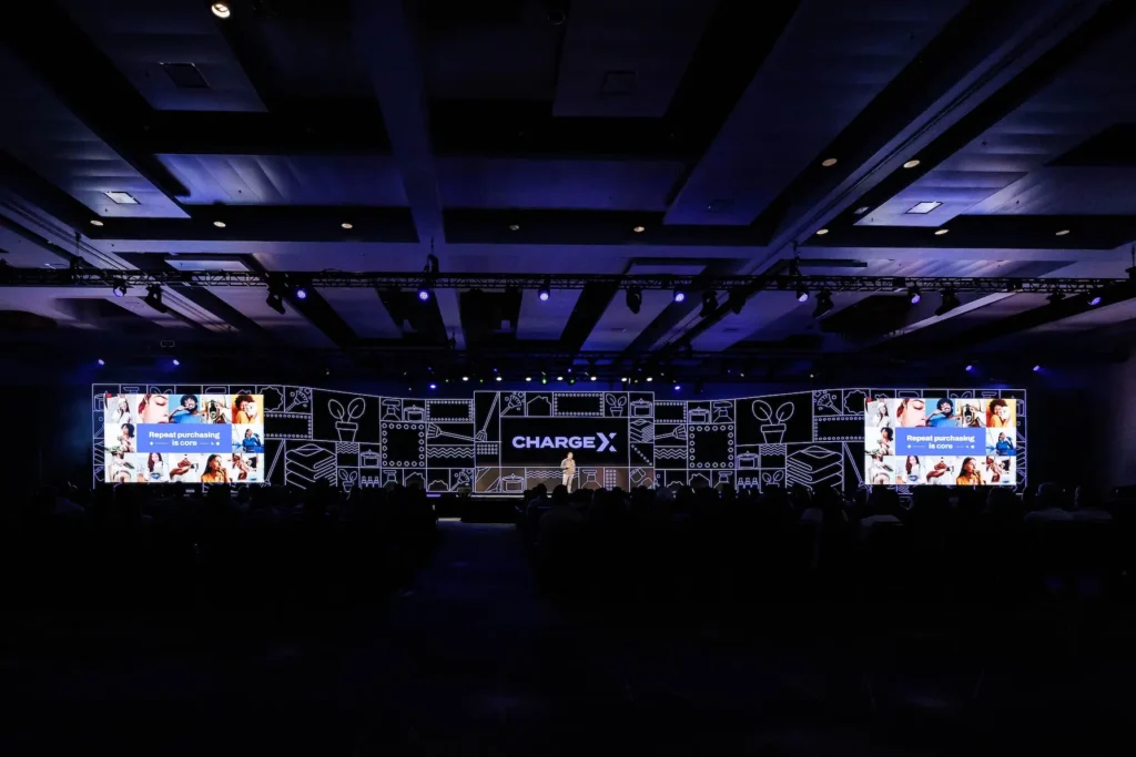 Photo of the main stage at ChargeX 2025